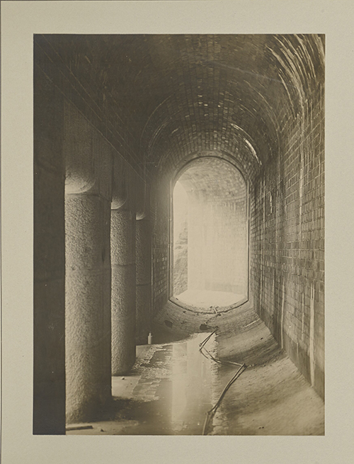 Latchford - Interior of Sluice Culvert; G. Herbert & Horace C. Bayley; negative July 1891; print 1894; Gelatin silver print; 23.1 × 16.9 cm (9 1/8 × 6 5/8 in.); 84.XO.941.1.2.5; No Copyright - United States (http://rightsstatements.org/vocab/NoC-US/1.0/) Getty Museum Collection